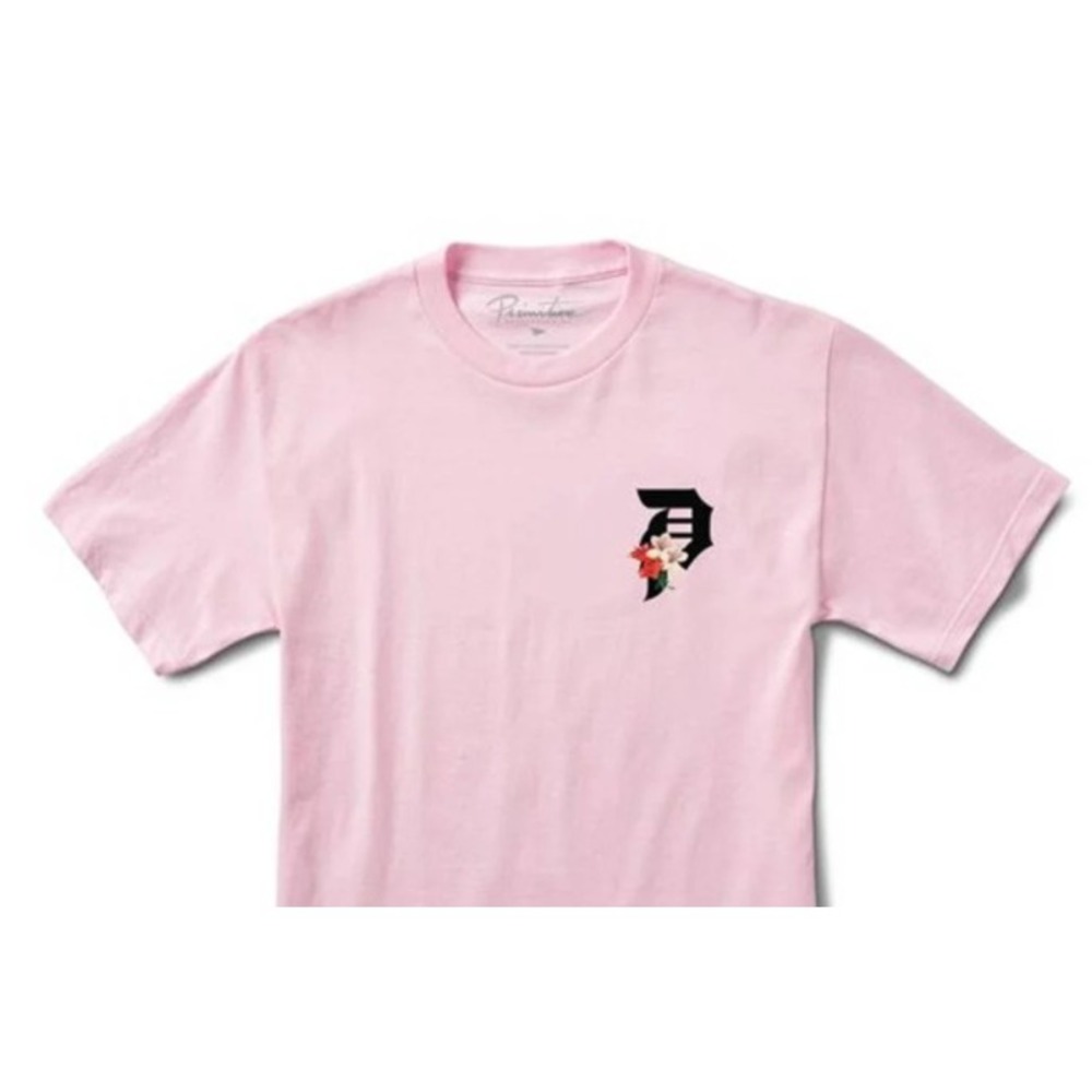 Women's Primitive Skateboarding Cropped Pink Dirty P Lilly T-Shirt Size Small